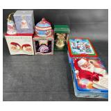 Vintage Fitz & Floyd Christmas Salt Pepper Set +