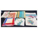 Vntg Linen Tablecloths w Floral & Patterned Design