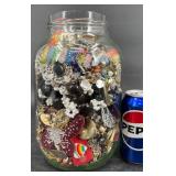 9 Lb Jar w Assorted Fashion Jewelry & Accessories