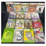 17 Assorted XBOX 360 Video Games - Kinect & More