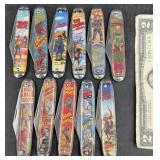 11 Western Cowboy Novelty Pocket Knives