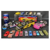 Diecast Cars w Transport Case & NASCAR Models