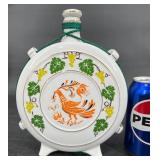Vintage Hollohaza Hungarian Hand Painted Flask