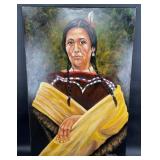 Original Woman Painting by Blue Bond