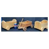 3 Wooden Toys ï¿½ Wagon +