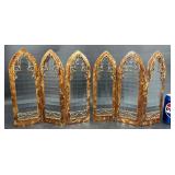 Gothic-Style Folding Mirror Panels