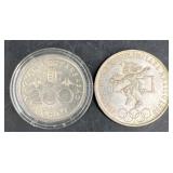 200 Forint .S Silver Coin & 1968 Mexico Olympics