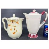 Vntg Hallï¿½s Coffee Pot & Vernon Kilns Monterey