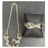 DaneCraft Sterling Silver Necklace & Bracelet Set