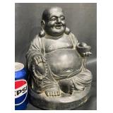 Resin Laughing Buddha 10" Statue Figurine