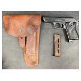 Ceska VZ70 7.65 Pistol w Holster & Magazine