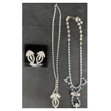 Austrian Crystal Earrings & Necklaces Set +