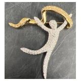 Swarovski Year 2000 Celebrate Spirit Joy Brooch