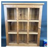 Wooden Display Cabinet w Glass & Shelves