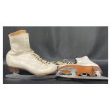 Vintage Oberhamer Womenï¿½s Ice Skates Sz 5M