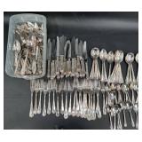 100+ Pcs Silverplate & Stainless Steel Flatware