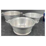 3 Vntg Guardian Service Aluminum Cooking Pots