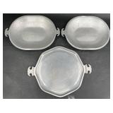 3 Vntg Guardian Service Aluminumï¿½Serving Platters