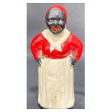 Vintage Cast Iron Black Americana Mammy Bank