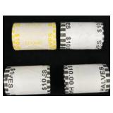 4 Rolls Uncirculated Kennedy Half Dollars