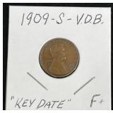 1909-S V.D.B. Lincoln Cent w Key Date