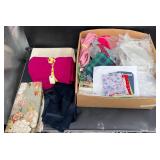 Variety of Fabric Remnants & Notions