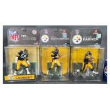 3 NFL Action Figures ï¿½ï¿½ Lambert, Roethlisberger +