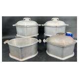 4 Vntg Guardian Aluminum Triangle Cook Pots