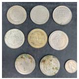 8 Vntg Casino Gaming Gambling Tokensï¿½ Vegas, Reno+