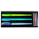Rare Pelikan Script 3-Pc Calligraphy Pen Set w Ink