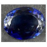 37.35ct Natural Violet Blue Tanzanite Cut Gemstone