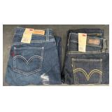 2 New Pairs Womenï¿½s Leviï¿½s 535 Leggings Sz 7M
