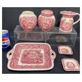 Vntg Masonï¿½s Vista Ironstone Transferware China