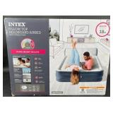 New Intex Pillowtop Queen Airbed w Headboard