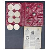 Vntg Replica Set Ancient Coins & US Morgan Dollars