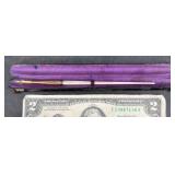 Rare Antique Henry D Pearce MOP Dip Pen w Box