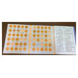 Lincoln Head Penny Book w Pennies 1941-