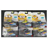 6 Hot Wheels Minions Character Cars, Complete Set