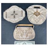 3 Art Deco Czechoslovakian Beaded Purses