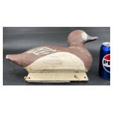 Vintage Hand Carved & Painted Wood Duck Decoy
