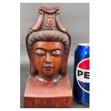 Chinese Guanyin Goddess Head Resin Sculpture