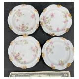 4 Tiny Theodore Haviland Limoges Butter Pat Plates