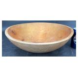 Large 15"  Wooden Bowl w Natural Finish
