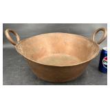 Copper Basin w Handles, 16"  Diameter