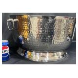 Hammered Stainless Steel Beverage Party Ice Tub