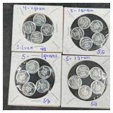 .999 Fine Silver Bullion Coins, 19 Grams Total