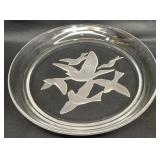 Sasaki Crystal Wings Birds Serving Platter