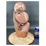 Carved Shona Stone Mother & Child Sculpture