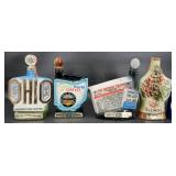 4 Vntg Jim Beam Whiskey Decantersï¿½ Ohio, Illinois+