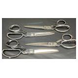 4 Pairs Mundial Fabric Shears Scissors Brazil